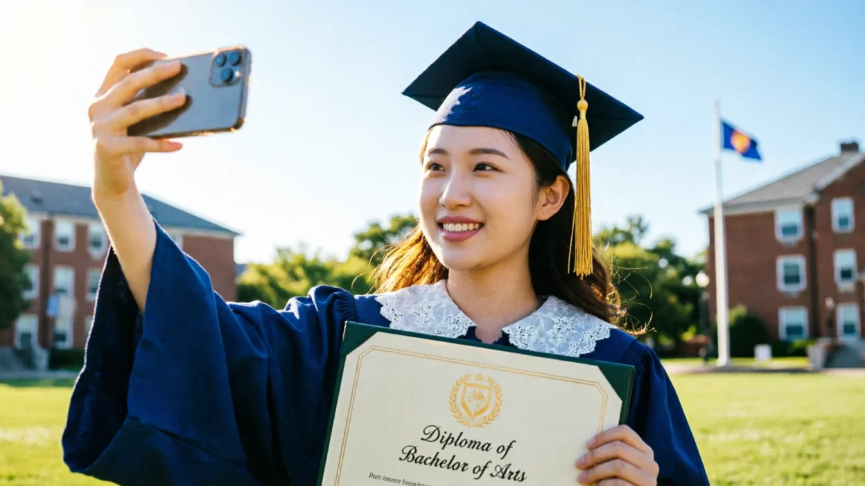 Diploma Selfies Captions