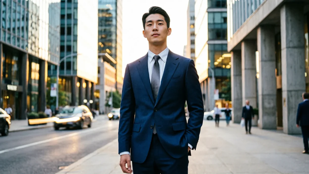 Suit caption for instagram